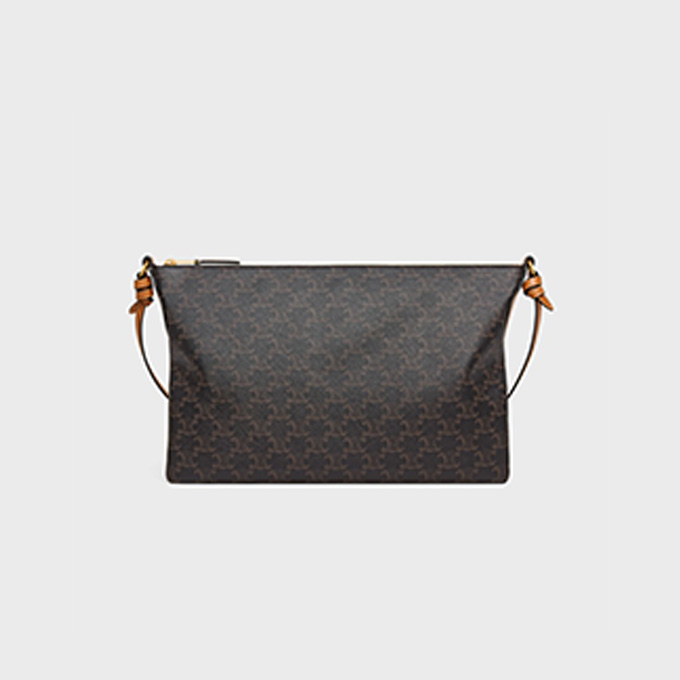 celine triomphe canvas duo zipped shoulder bag